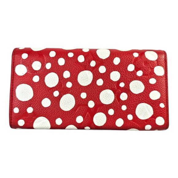 LOUIS VUITTON Sarah Wallet NM Yayoi Kusama Polka Dots Taurillon Leather - Picture 4 of 12